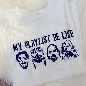 NWT size Medium Playlist T-shirt